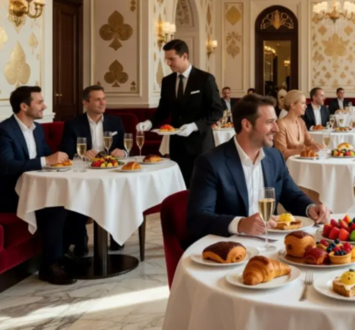 Brunch dominical élégant dans le restaurant du casino