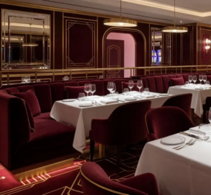 Intérieur élégant du restaurant ANTE FRANCE au sein du casino