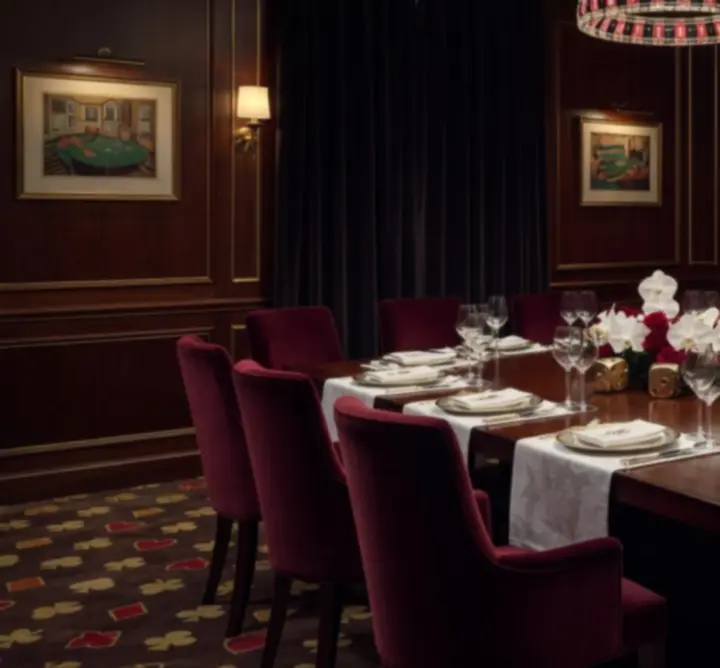 Salle privatisée chic avec ambiance casino pour événements